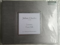 Julian Charles Luxury paisley Faux Silk Oxford Pillow cases bnip freepost 