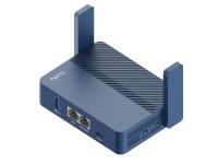 Cudy AX3000, Wi-Fi 6 (802.11ax), Nätverksansluten (Ethernet), Blå, Bärbar router