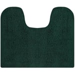 MSV - tapis de bain lavabo & wc coton 45X35CM vert foncé