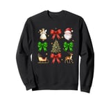 Christmas Cheer Angel Santa Tree Sleigh Sweatshirt