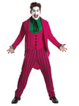 Joker Costume Mens Deluxe Batman Villan Halloween Fancy Dress Outfit Official