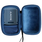 Khanka Hard Case Carrying Travel Bag for Sony SRS-XB13 Compact and Portable Waterproof Wireless Speaker. (Interior blue)