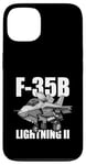 Coque pour iPhone 13 F-35B Dessin animé amusant avions de chasse militaire