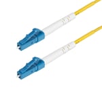 StarTech 3m (9.8ft) LC to LC (UPC) OS2 Single Mode Simplex Fiber Optic Cable  9/125µm  Laser Optimized  40G/100G  Bend Insensitive  Low Insertion Loss