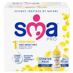 SMA PRO Stage First Infant Milk From Birth Starter Pack 6x70 ml - 1 Pack