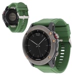 Lux-Case Garmin Fenix 5 / Plus Forerunner 935 22mm silikoninen kellonauha - Armeijan Vihreä