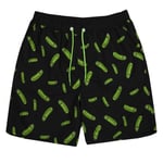 Rick And Morty Mens Pickle Rick Swim Shorts - XL