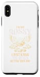 Coque pour iPhone XS Max I'm Not Bossy I Just Know the Rules Jeu de société Humour