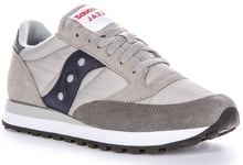 Saucony Jazz Original Nylon Suede 80s Retro Mesh Shoe Grey Blue Mens UK 6 - 12