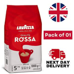 Lavazza Quality Rossa Coffee Beans - Italian Medium Roast, 01 Pack