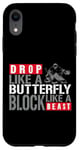 iPhone XR Ice Hockey Goalie Vintage Goalkeeper Drop Like A Butterfly Case