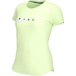 NIKE Swoosh Run T-Shirt Bright Mango/Reflective Silv M