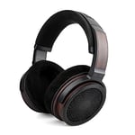 Linsoul HarmonicDyne Zeus Elite, casque supra-auriculaire filaire, casque ouvert à diaphragme de suspension de 50 mm, avec 2 câbles IEM personnalisés pour les musiciens audiophiles (Black, Zeus Elite)