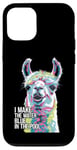 iPhone 12/12 Pro Funny Llama "I Make the Water Blue" Pool Party Joke Case