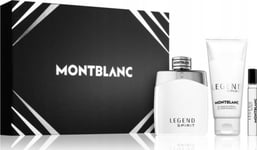 Mont Blanc Set Mont Blanc Legend Spirit Edt Spray 100Ml + Miniatura Edt 7,5Ml + Shower Gel 100Ml