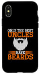 Coque pour iPhone X/XS Seuls les meilleurs oncles ont la barbe