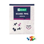 D.RECT Pin Board Tacks for Cork Boards Packaging 100 Pieces Dispenser 12 Packs