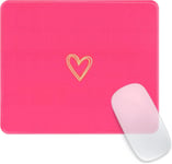 Tapis De Souris,Carré Barbie Rose Forme De Coeur Mouse Pad Mousepad De Personnalité Avec Base En Caoutchouc Imperméable Et Antidérapante Mousepad Pour Bureau,Travail,Ordinateur,Maison