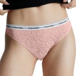 Calvin Klein Trosor Lace Thong Ljusrosa polyamid Medium Dam