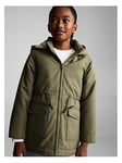 Mango Girls Parka - Khaki, Khaki, Size 6 Years