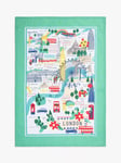 Ulster Weavers Cities London Map Tea Towel, Multi