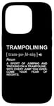 Coque pour iPhone 14 Pro Trampoline Signification Trampoliniste