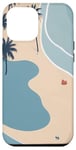 Coque pour iPhone 14 Plus Blue Tropical Beach : vagues, sable, nuages, scène, paysage