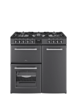 Belling Farmhouse 90cm Dual Fuel Gas Hob Range Cooker, Anthracite