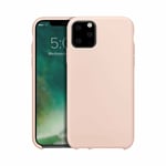 XQISIT Silicone Case for iPhone 11 Pro Max 6.5" Nude Pink Soft Touch Cover