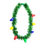 Led långt halsband jul färgglada 7 lampa hänge halsband Xmas Giftwomen män green