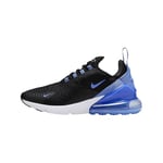 Nike Femme Air Max 270 Sneaker, Black Metallic Silver Royal Pulse, 36 EU