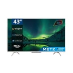 Metz LED TV UHD/4K Google TV (Netflix, Prime Video, MyCanal, OCS, Apple TV, etc.) HDR10 / HLG med DVB-T2/C/S2-tuners - MUD7000 - 43''