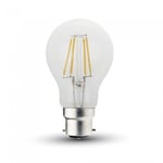 Outlet: V-Tac 5W LED lampa - Filament, B22 - Dimbar : Inte dimbar, Kulör : Varm