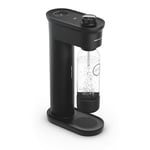 GROHE Blue Fizz Advanced Water Carbonator (CO₂ Level Display, 3 Adjustable CO2 Levels Preset, BPA-Free Water Bottle 850ml, Built-In Rechargeable Battery with USB-C Charging Cable), Black, 31947K00