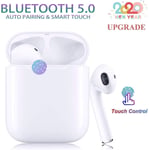 Bluetooth 5.0 Headset Wireless Earbuds Built-in Microphone 【24Hrs Charging Case】,Noise Canceling Sports 3D Stereo Wireless Headphones,Pop-ups Auto Pairing, Suitable for Android/iPhone/Samsung
