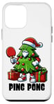 Coque pour iPhone 12 mini Costume de ping-pong Sapin de Noël Père Noël Ping Pong