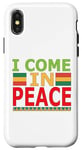 Coque pour iPhone X/XS I Come in Peace Im Peace Couples Juneteenth Black History