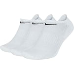 Nike Homme Nk Everyday Cush Ns 3pr Chaussettes, Blanc/Noir, M EU