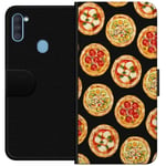 Tegnebogsetui til Samsung Galaxy A11 med Pizza motiv