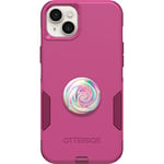 OtterBox Bundle COMMUTER SERIES Case for iPhone 14 PLUS - (INTO THE FUCHSIA) + PopSockets PopGrip - (JAWBREAKER GLOSS)