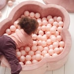 Kidkii Flower ballbasseng, 100x40, Pink Candy velvet
