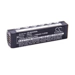 Battery for Shure MXW2/BETA58 MXW2/SM58 MXW2/SM86 MXW2/VP68 1100mAh