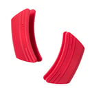 Le Creuset Side Handle Grips, Set of 2, Silicone, Adaptable, Heat resistant to 250°C, Cerise, 93010300060000