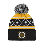 Faceoff Cuff Knit Beanie with pom Bruins - 24/25, supporter-lue, unisex, barn