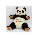 Viking Choice - Peluche peluche - Panda géant - je t'aime pour toujours - 55 cm - Noir et blanc