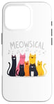 Coque pour iPhone 16 Pro Meowsical Cat Daddy Mommy Cheshire Race Chat Musique