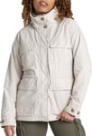 Craghoppers NosiLife Adventure Womens Jacket Cream Hooded Outdoor Walking Coat