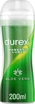 Durex 2 in 1 Massage Lube, Aloe Vera, (Pack of 2, 400Ml), Water Based Lube