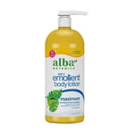 Body Lotion Very Emollient Maximum Dry Skin w/AHA 32 FL Oz By Alba Botanica