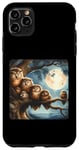 Coque pour iPhone 11 Pro Max Hiboux endormi dans un vieux chêne, nuit au clair de lune. Mystique